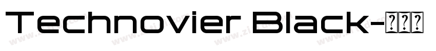Technovier Black字体转换